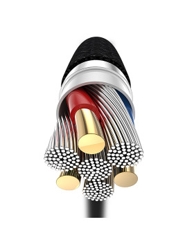 Tellur Type-C to Type-C Cable 3A PD60W 2m Nylon Black-foto3