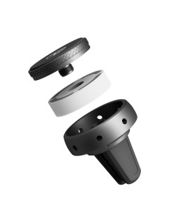 Tellur FreshDot Car Phone Holder Magnetic, Fragrance Kit Antitabac, Air Vent Mount Grey-foto3