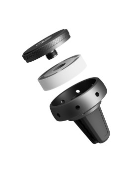 Tellur FreshDot Car Phone Holder Magnetic, Fragrance Kit Antitabac, Air Vent Mount Grey-foto3