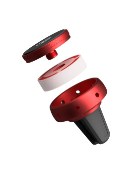 Tellur FreshDot Car Phone Holder Magnetic, Fragrance Kit Bubble Gum, Air Vent Mount Red-foto3