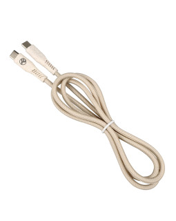 Tellur Green Data Cable Type-C to Type-C 3A PD60W 1m nylon cream-foto3