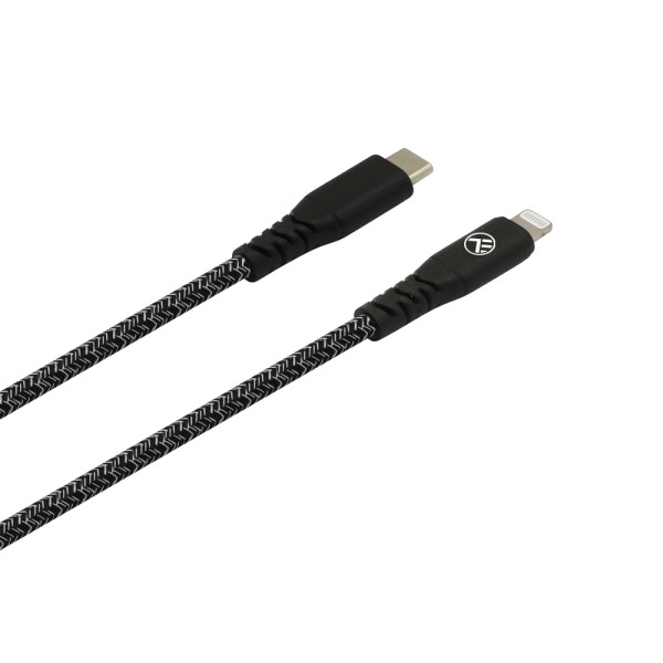 Tellur Green Data cable Type-C to Lightning 3A PD60W 1m nylon black Muu