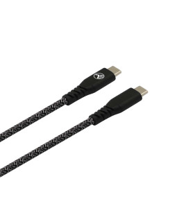 Tellur Green Data cable Type-C to Type-C 3A PD60W 1m nylon black-foto3