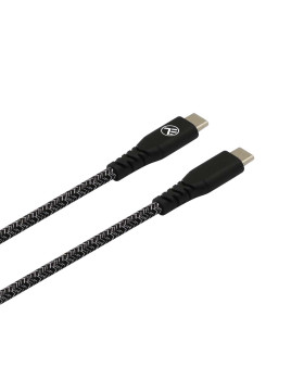 Tellur Green Data cable Type-C to Type-C 3A PD60W 1m nylon black-foto3