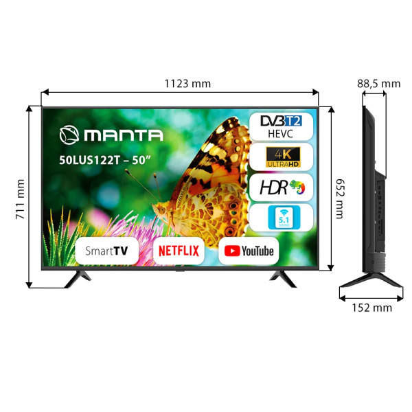 Manta 50LUS122T Televiisorid