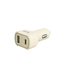 Tellur Green car charger, 36W, 6A (PD18W + QC3.0) cream-foto3