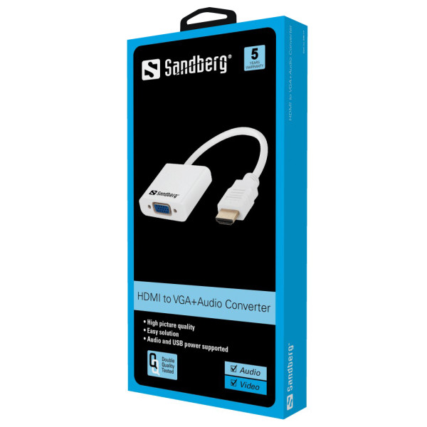 Sandberg 508-77 HDMI to VGA+Audio Converter Arvuti komponendid