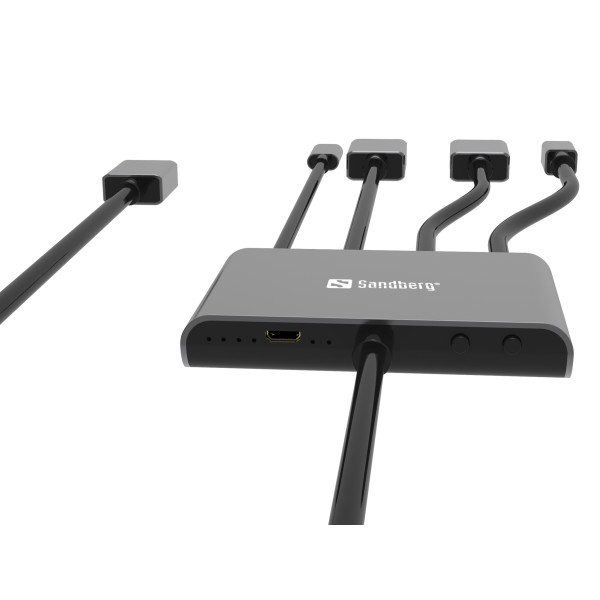 Sandberg 509-21 All-In-1 Display Adapter Hub Arvuti komponendid