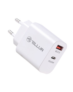 Tellur Dual Port Wall Charger PDHC PD 20W + QC3,0 18W White-foto3