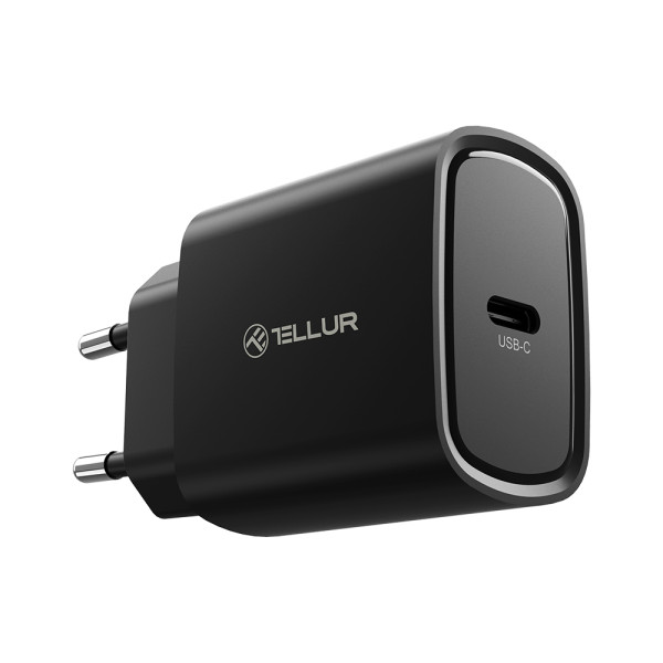 Tellur 20W USB-C PD wall charger black Laadijad