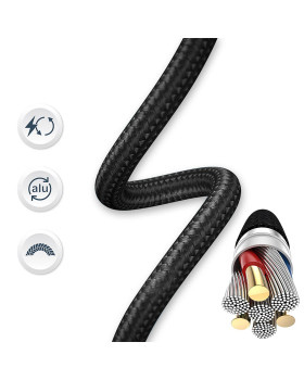 Tellur Minimalist USB-C to Lightning  Cable 3A 1m PD27W Black-foto3