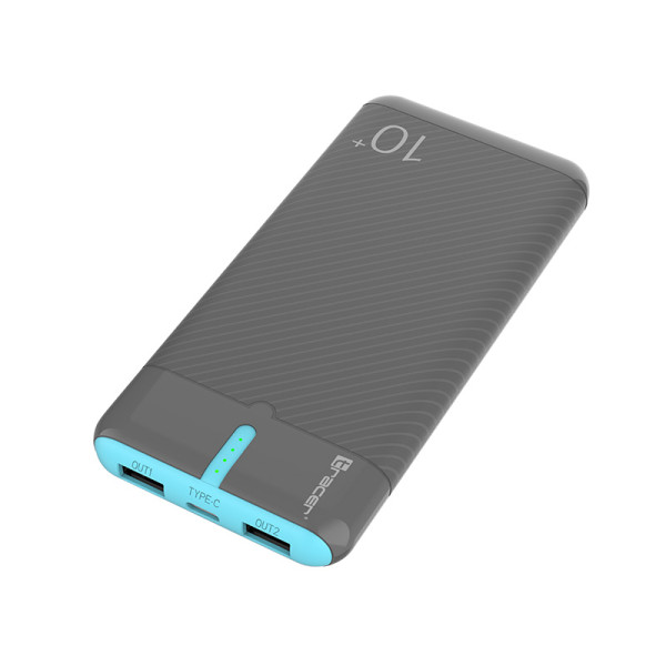 Tracer 47514 EnerGo 10000mAh Power Bank gray/blue