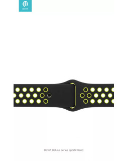 Devia Deluxe Series Sport Band for Apple Watch 4 Yellow-foto3