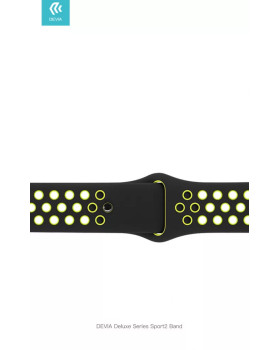 Devia Deluxe Series Sport Band for Apple Watch 4 Yellow-foto3