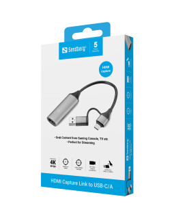 Sandberg 136-70 HDMI Capture Link to USB-C/A-foto3