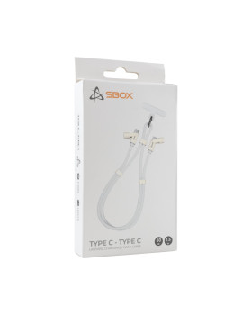Sbox LANYARD WHITE Type-C -Type-C 1.5m White-foto3