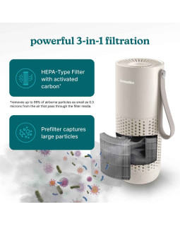 Homedics AP-P59BG-WW Whisper Pure Mini Air Purifier-foto3