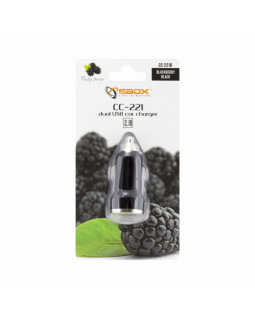 Sbox CC-221B Dual USB Car Charger CC-221B blackberry black-foto4