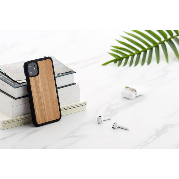 MAN&WOOD SmartPhone case iPhone 11 cappuccino black Mobiili ümbrised