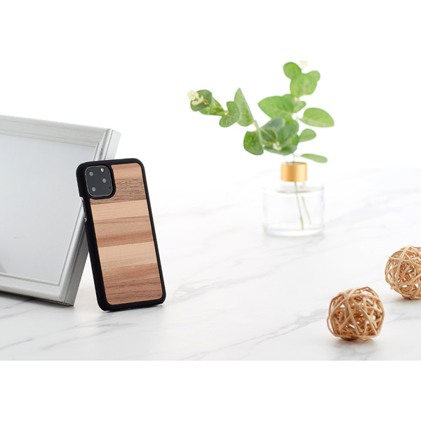 MAN&WOOD SmartPhone case iPhone 11 Pro sabbia black Mobiili ümbrised