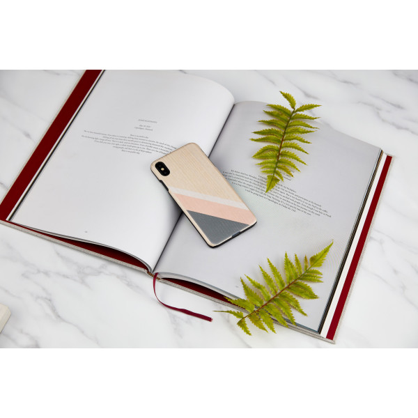 MAN&WOOD SmartPhone case iPhone XS Max pink suit black Mobiili ümbrised