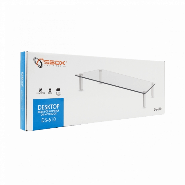 Sbox DS-610 Desktop Riser for Monitor or Notebook Tarvikud