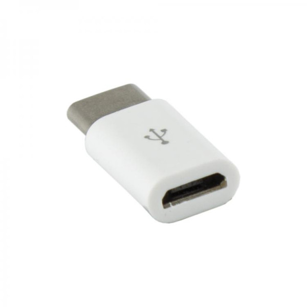 Sbox Micro USB 2.0 F. -> TYPE C M. white AD.USB-C W Tarvikud