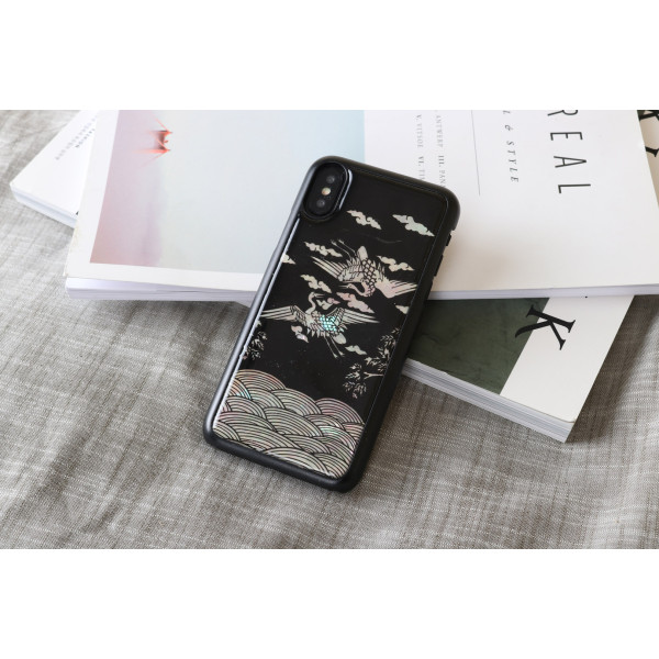 iKins SmartPhone case iPhone XS/S crane black Mobiili ümbrised