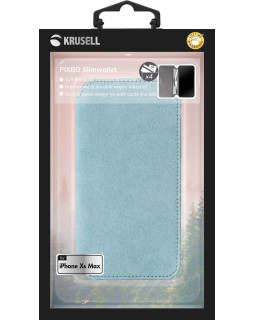 Krusell Broby 4 Card SlimWallet Apple iPhone XS Max light blue-foto4