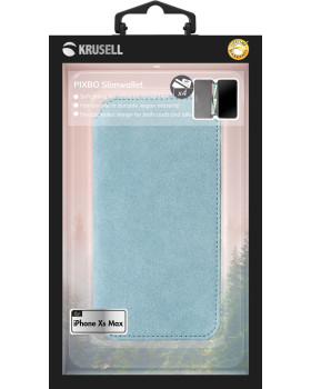 Krusell Broby 4 Card SlimWallet Apple iPhone XS Max light blue-foto4