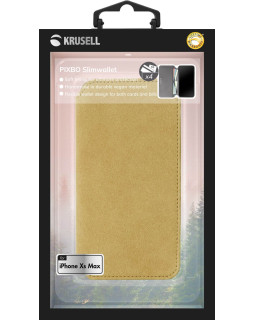 Krusell Broby 4 Card SlimWallet Apple iPhone XS Max cognac-foto4
