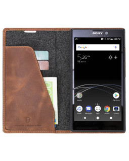 Krusell Sunne 2 Card Foliowallet Sony Xperia L2 vintage cognac-foto4