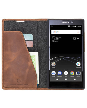 Krusell Sunne 2 Card Foliowallet Sony Xperia L2 vintage cognac-foto4