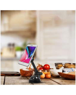 Tellur Phone Holder Magnetic, Suction Cup Mount, Adjustable, MUM, Black-foto4