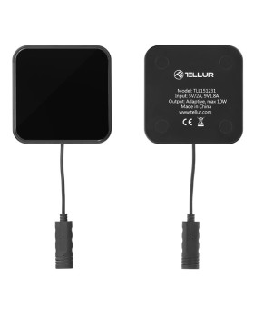 Tellur Qi Ultra-Slim Wireless Fast Charging Pad WCP03, 10W, Qi Certified, Tempered Glass Black-foto4