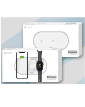 Devia 3In1 Charger for smart phone & Applewatch & Earphone V4 (10W) white-foto4
