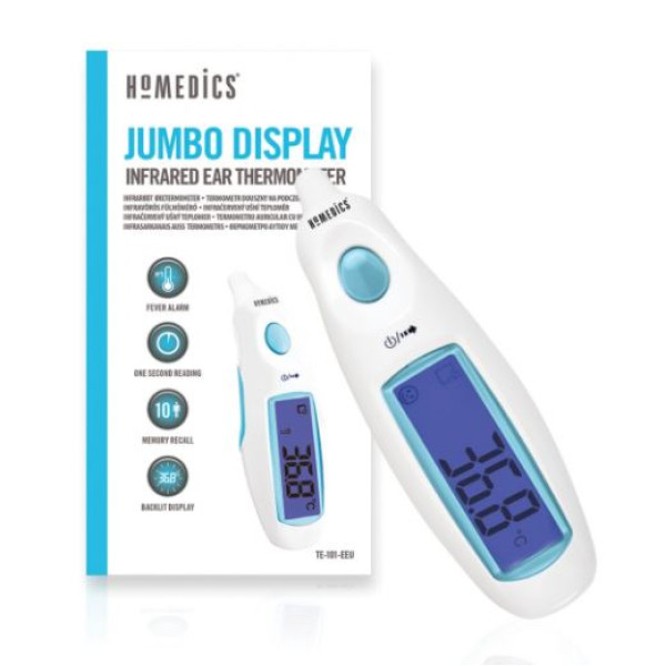 Homedics TE-101-EU Jumbo Display Ear Thermometer Tervisetooted ja tarvikud