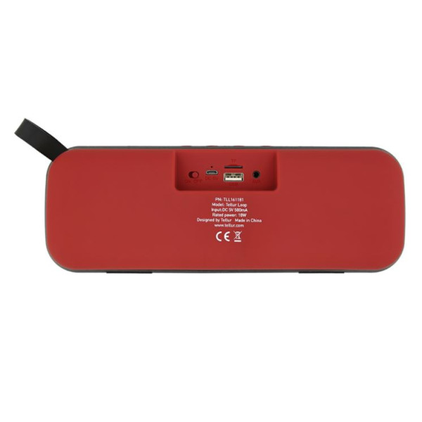 Tellur Bluetooth Speaker Loop 10W red Bluetooth kõlarid