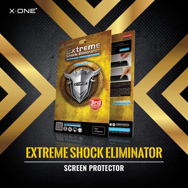 X-ONE Extreme Shock Eliminator for iPhone 7 black Kaitseklaasid