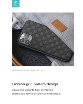 Devia Woven2 Pattern Design Soft Case iPhone 11 Pro black-foto4