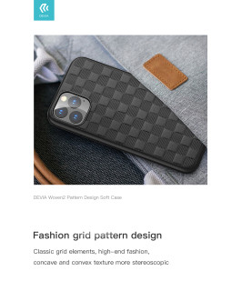 Devia Woven2 Pattern Design Soft Case iPhone 11 Pro Max red-foto4