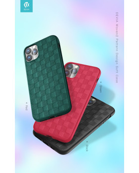 Devia Woven2 Pattern Design Soft Case iPhone 11 Pro Max green-foto4
