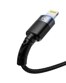 Tellur Data cable USB to Lightning LED, Nylon Braided, 1.2m black-foto4
