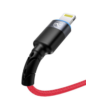 Tellur Data Cable USB to Lightning with LED Light 3A 1.2m Red-foto4