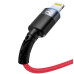 Tellur Data cable USB to Lightning with LED Light, 3A, 1.2m red Muu