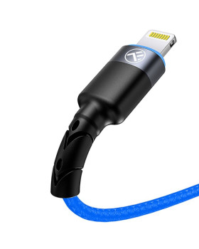 Tellur Data Cable USB to Lightning with LED Light, 3A 1.2m Blue-foto4