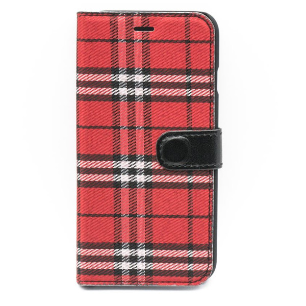 Tellur Book case Bimaterial for iPhone 7 black/red Mobiili ümbrised