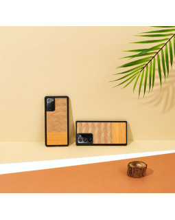 MAN&WOOD case for Galaxy Note 20 herringbone arancia black-foto4