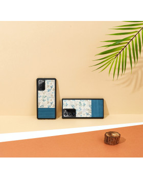 MAN&WOOD case for Galaxy Note 20 blue flower black-foto4