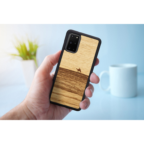 MAN&WOOD case for Galaxy S20+ terra black Mobiili ümbrised